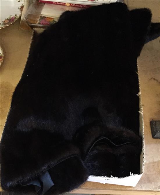 Dark brown mink jacket